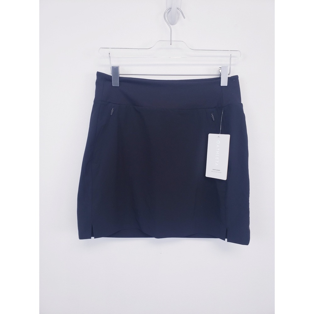 Athleta Soho Skort Black Featherweight Stretch Hiking Golf Tennis Womens Size 4